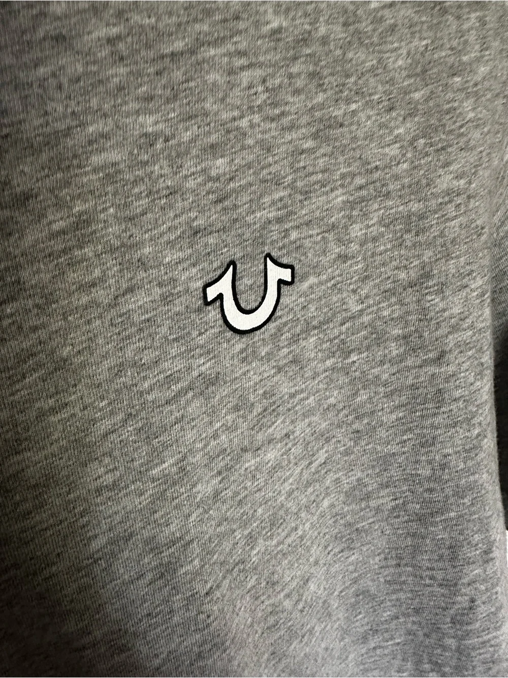 True Religion Grey Graphic Buddha Guitar Tee
